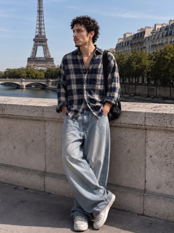 Paris Riverside Plaid VIBEFLIRTING style example